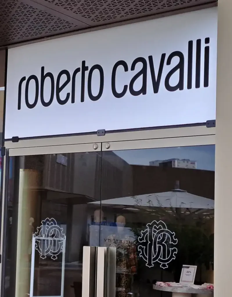 Eingang Roberto Cavalli Outlet