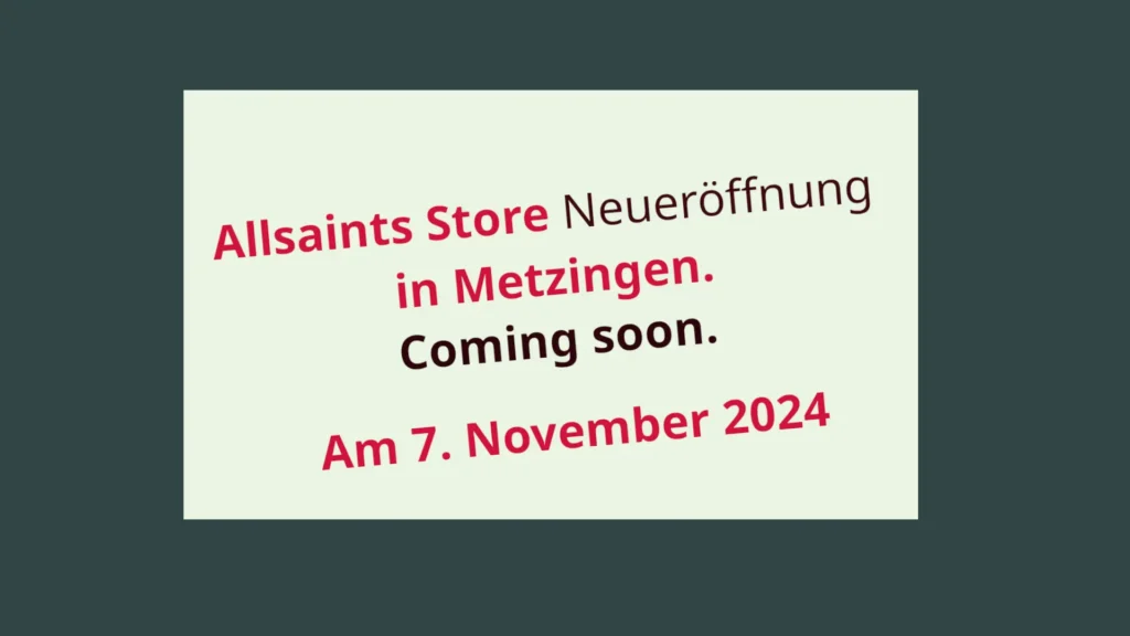 Allsaint-Neueröffnung